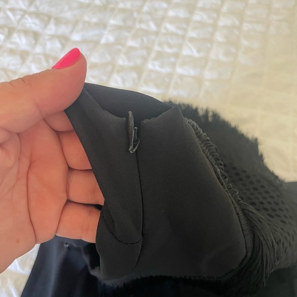 Stella McCartney Black Fringe Midi Dress - Picture 8 of 14